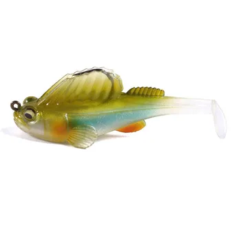 

1PCS Dark Sleeper Swimbaits soft lure 7cm 14g fishing pike lure bass Deep Running Paddle Tail Swimbait lead jig leurre