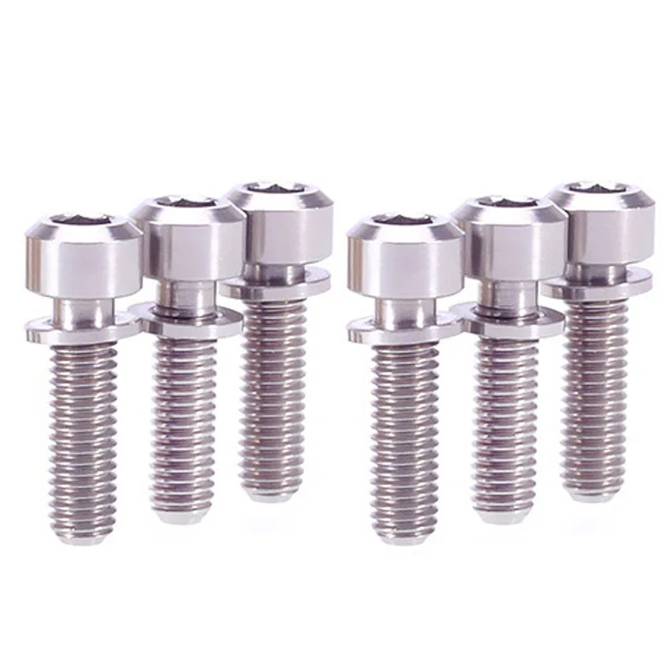 

6x Titanium Stem Screws M5*16/18/20mm MTB Road Bike Bicycle Stem Bolts & Washers
