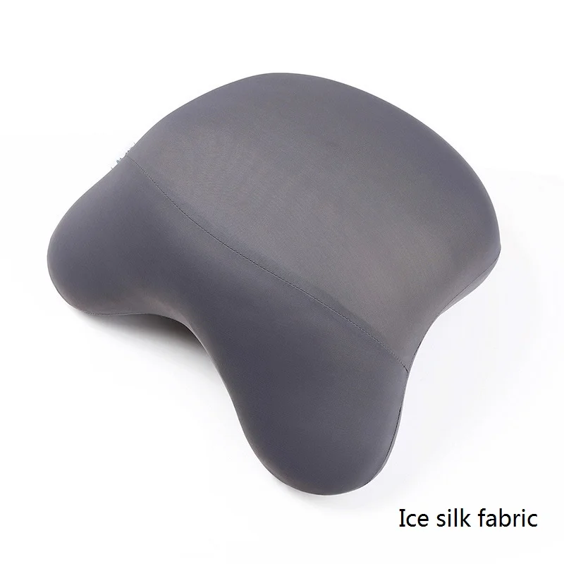 Ice silk dark grey 1 шт., 30x29x16 см, Подушка для сна, медленный отскок, ортопедическая пена с эффектом памяти, рождественский подарок, удобная для переноски, офисная, артефакт, подушка для здоровья - Цвет: Ice silk dark grey