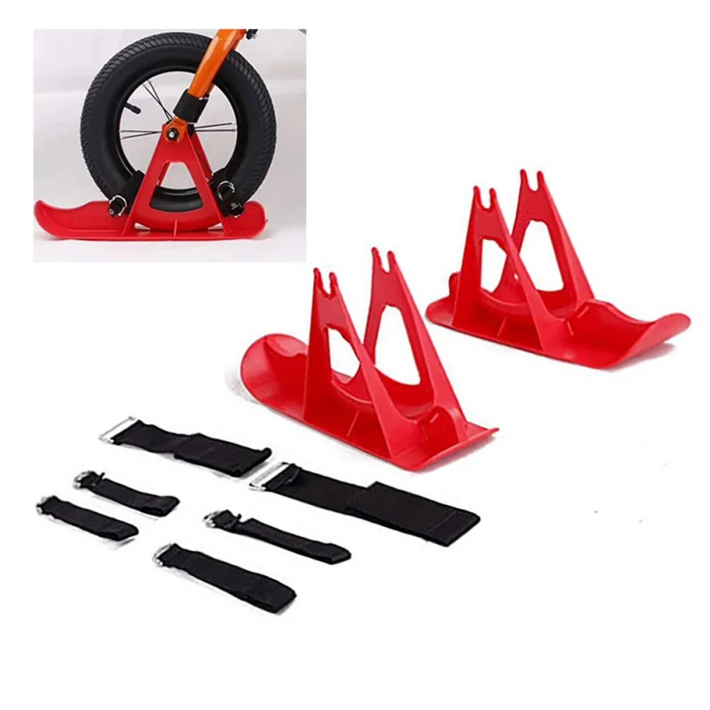 

Bike Ski Board 12in Kids Balance Bike Snowboard Sled Children Scooter Wheel Parts Snow Skiing Ski Board