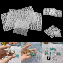 7Style English Alphabet Epoxy Resin Molds Mixed Style Silicone Casting Molds For DIY Jewelry Making Finding Supplies Accessories