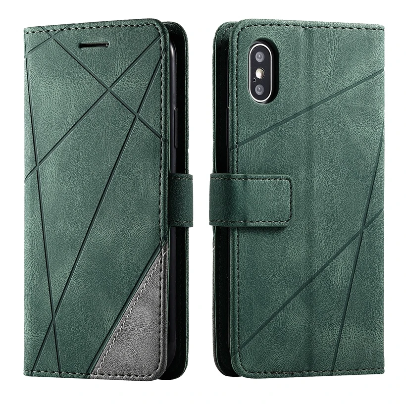 Geometric Leather Flip Case For Xiaomi Mi Redmi Note 7 8 9 10 7A 8A 8T Pro Max Lite A3 9T K20 K30 Wallet Card Holder Slots Cover xiaomi leather case hard Cases For Xiaomi