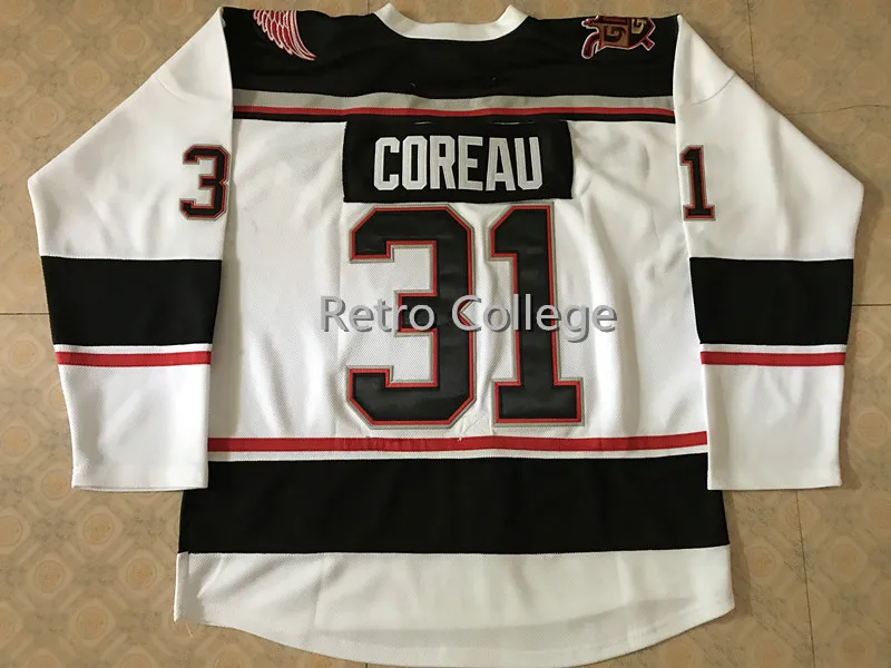 Grand Rapids Griffins White77 Evgeny Svechnikov 31 Джаред Коро хоккейная трикотажная вышивка сшитая под заказ любое количество и имя