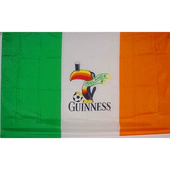 

Ireland Irish Guinness Guiness Beer Flag 3x5FT banner 100D 150X90CM Polyester brass grommets custom flag