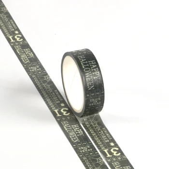 

10pcs NEW Decorative Calendar Halloween Washi Tapes Paper Kawaii Scrapbooking Tools Masking Tapes Photo Album Diy Stationery