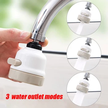 

New Kitchen Shower Faucet Tap 3 Level Can Adjusting 360 Rotate Water Saving Bathroom Shower Faucet filtered Faucet Accessories