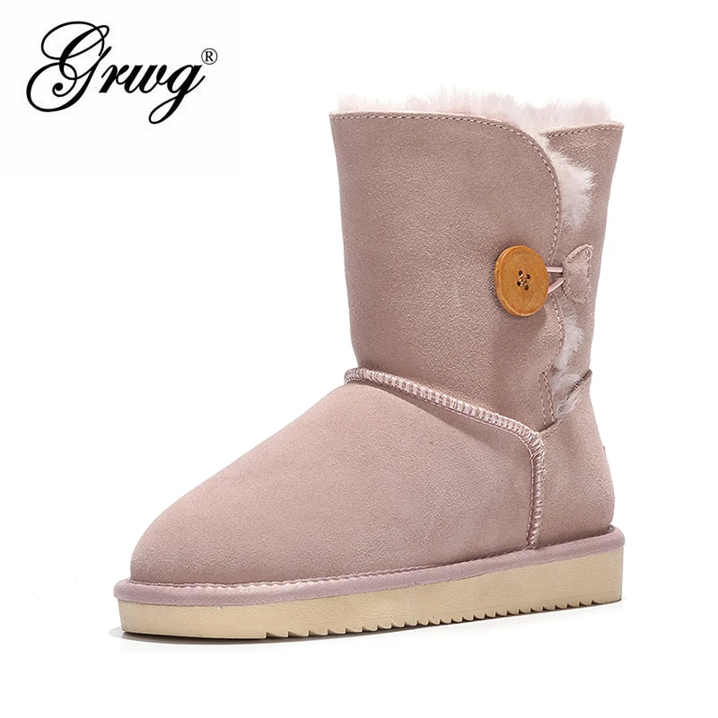 Najtaniej Sprzedaż hurtowa detaliczna wysokiej jakości damskie Australia klasyczne buty śnieżne prawdziwe skórzane naturalne zimowe buty z futerkiem marki damskie ciepłe buty