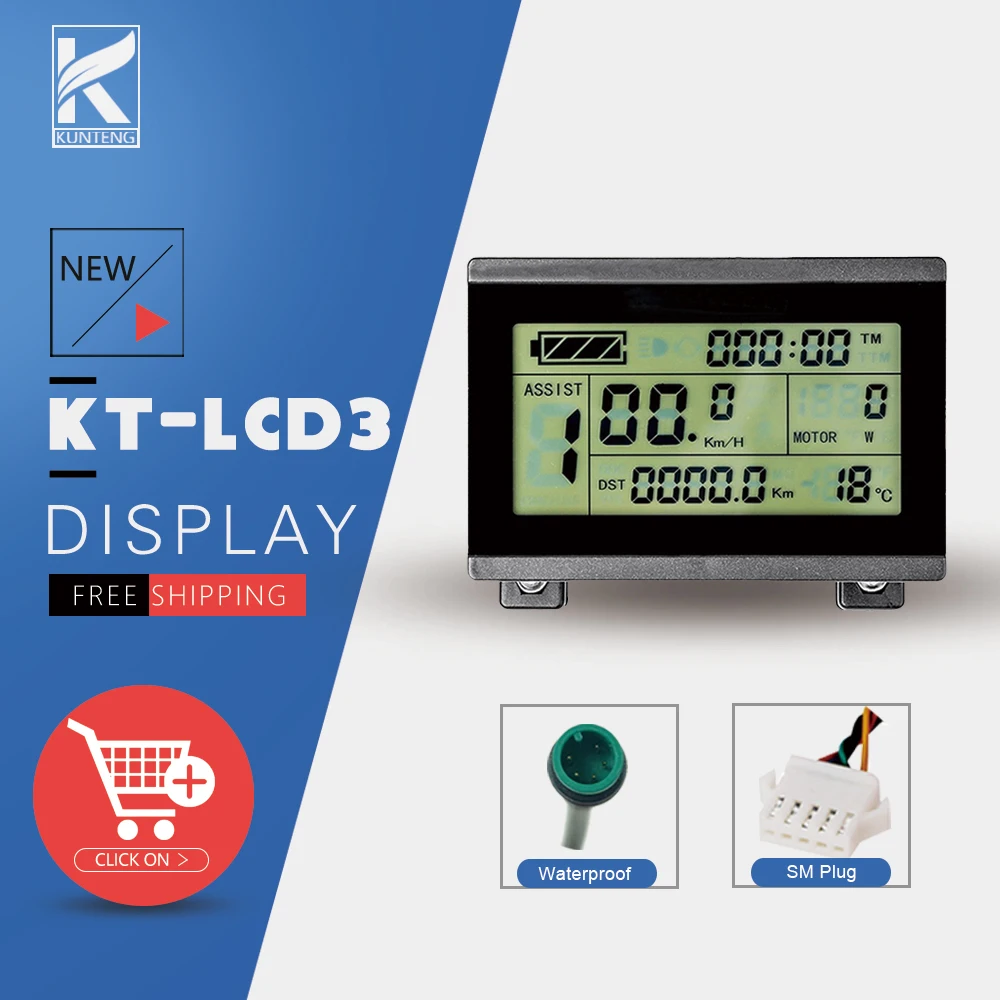 Ebike Ktlcd3 Display Intelligent Lcd 24v36v48v72v Electric Bike