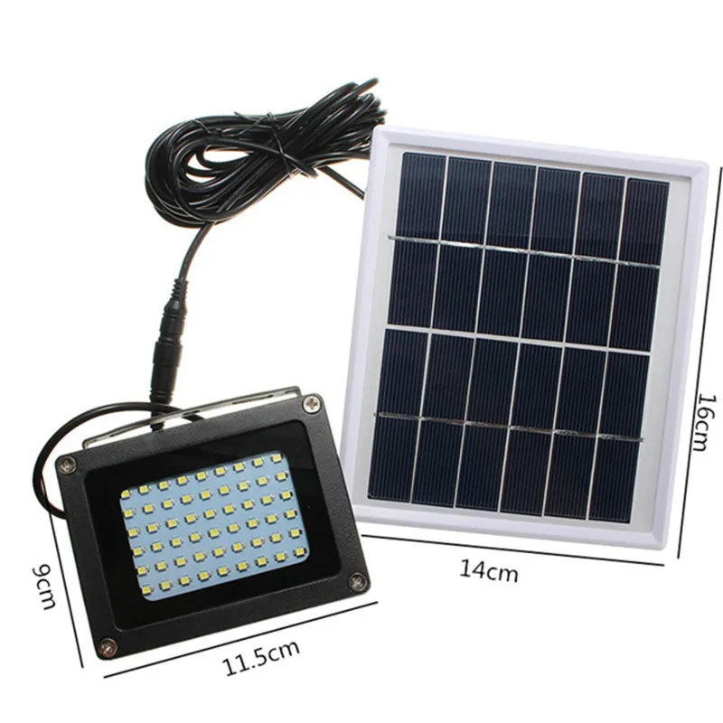 Água de Energia Sensor de Luz de Inundação Lâmpada de Ponto ao ar à Prova Ddusk Solar Dusk-to-dawn Livre Jardim Caminho Parede Segurança Luz Dropshipping 54 Led 7 dusk-to-dawn 54 led sensor de luz de