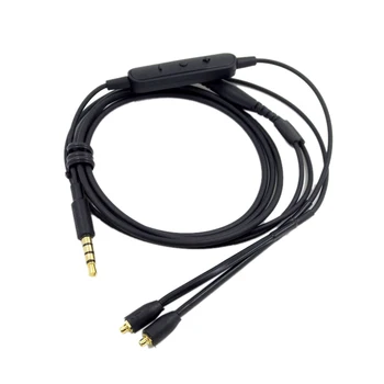 

MMCX Cable for Shure SE215+ SE535 SE848 Earphone Version MMCX Interface Headset with Mic Call Compatible IOS Android
