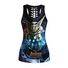 Европа и Америка сексуальная мода 3D цифровая печать женские Полые жилет TYKT-22022