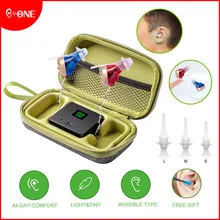 

Rechargeable Invisible Hearing Aid Adjustable Wireless Digital Mini CIC Hearing Aids Ear Sound Amplifier for Hearing Loss Elderl