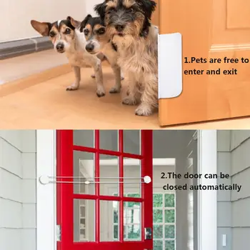 

Pet Dog Automatic Safety Gate For Dogs Cats For Bathroom Bedroom And Toilet Training Cat Hole Security Door