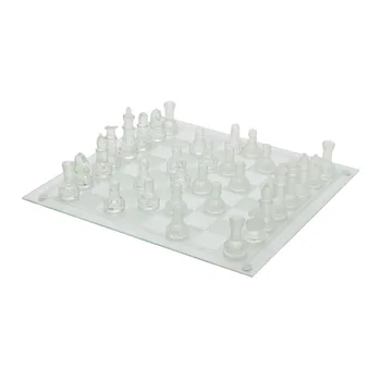 

Glass Chess Game Set Great Birthday Holiday Gift for Adults Children Educational Toy