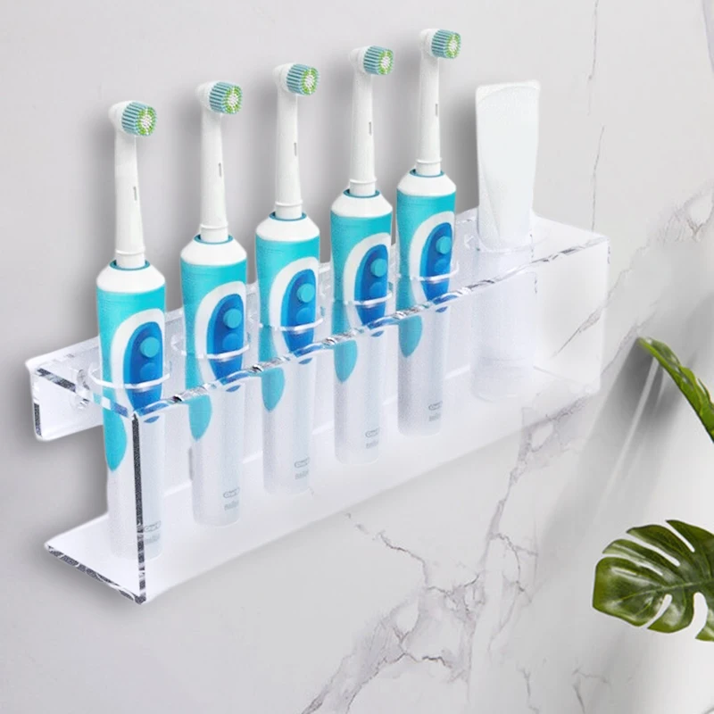 4 отверстия настенный пористый Электрический Зубная щётка держатель и для зубной