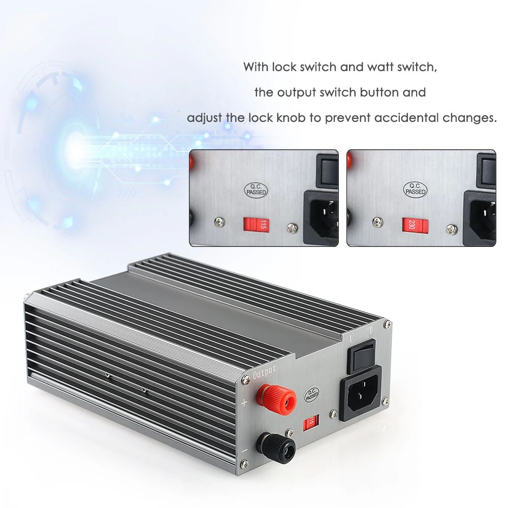

Hot Switching Regulated Power Supply 4 Digits LED CPS-3205 II 160W 0-32V/0-5A Precision Compact Digital Adjustable DC Power Supp