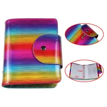 20 слотов Радужная штамповочная пластина чехол лазер 9.5c14.5cm дизайн ногтей тарелка-Органайзер держатель сумка JT289