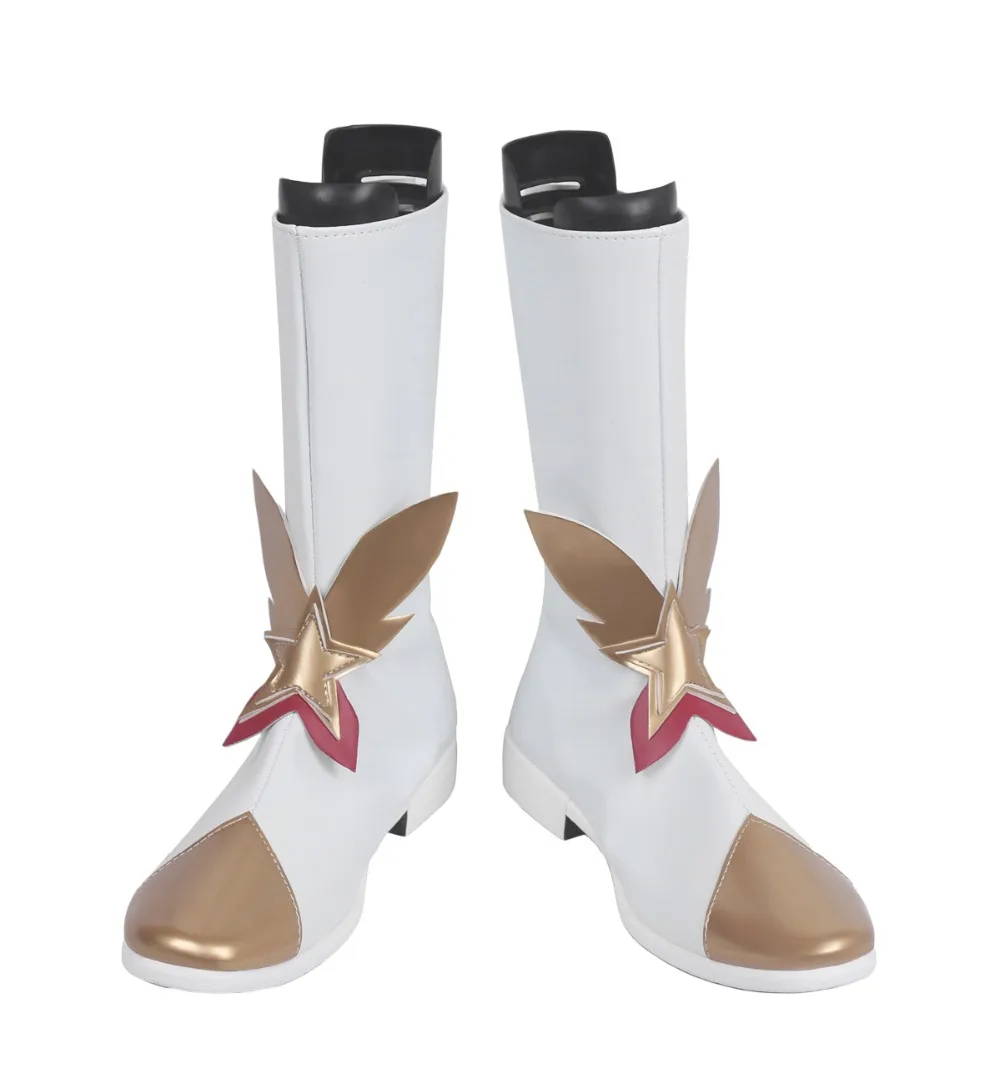 Hot Game LOL Jinx Cosplay Boots Shoes White Custom Made Any Size | Тематическая одежда и униформа