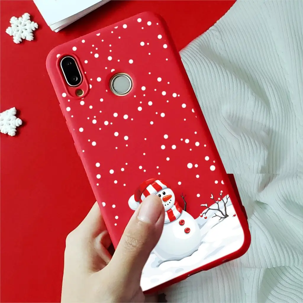 Чехол на Рождество и год для huawei Honor 10i 20i 8X View 20 9 10 Lite 9X 7A Pro 7X 7C Play Cartoon Red Candy Матовые чехлы - Цвет: Kho-sdxrsg