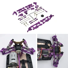 

Metal Upgrades Parts Kit Fit for WLtoys 144001 124019 124018 Dogbone RC Car