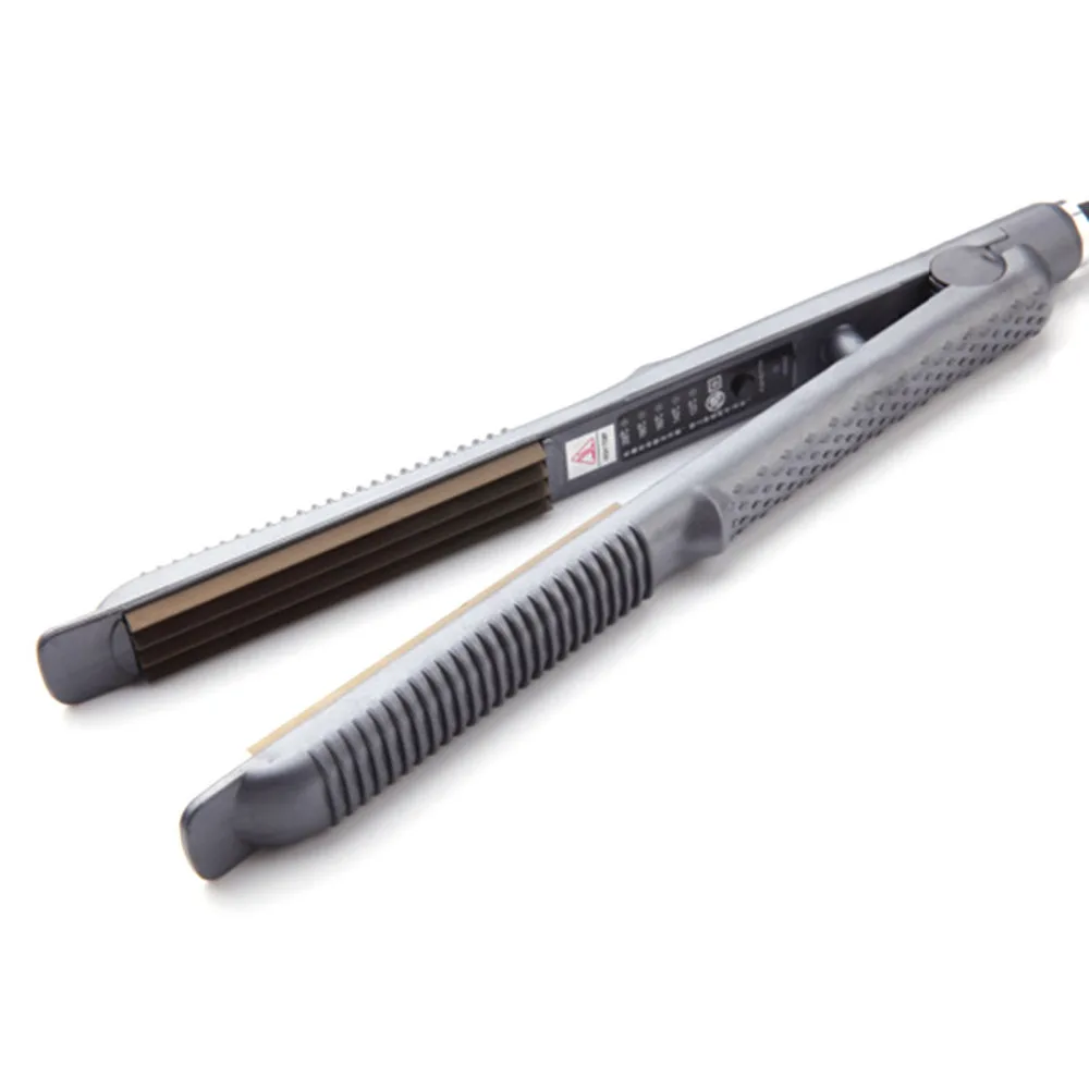 

Straightening Corrugated Crimper Waves Iron Temperature Control Titanium Electronic Hair Straighteners Tools Professional