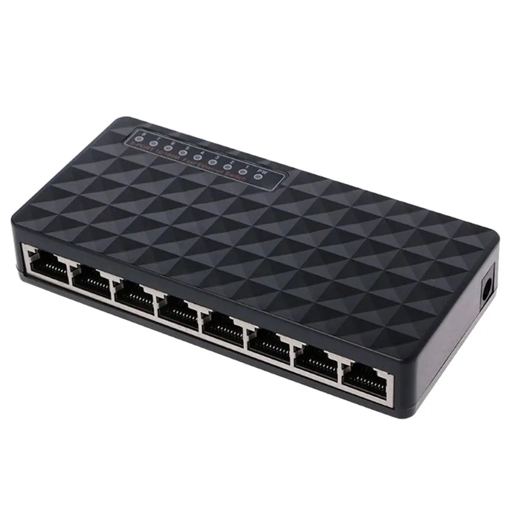 Сетевой коммутатор Mini LAN POE для рабочего стола 8 портов 10/100 Мбит/с