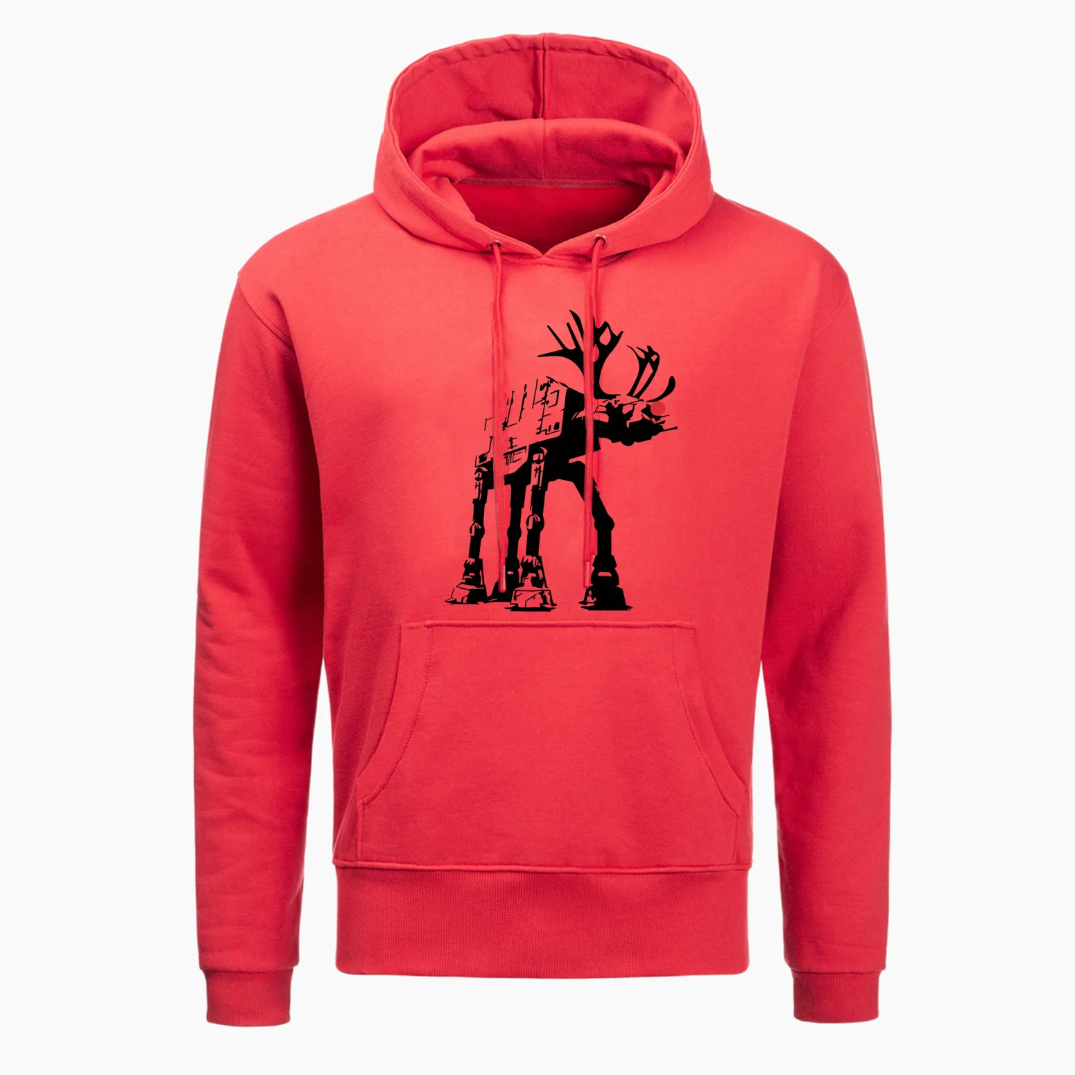 Новые толстовки Star Wars с забавным оленем, AT-TE, Уокер, модная Толстовка с принтом, осенние мужские толстовки в стиле хип-хоп, Harajuku Sweetshirt - Цвет: red 6