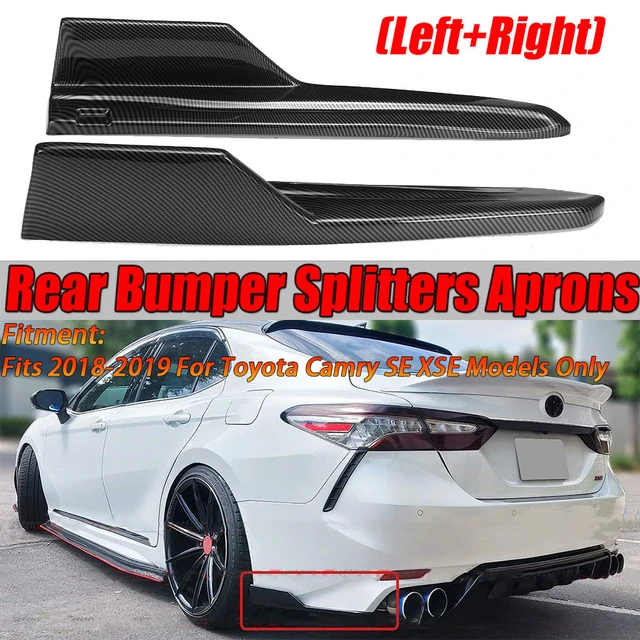 Ein Paar Auto Hecks toß stange Splitter Lippen diffusor Schürzen Seitens  chutz Schutz für Toyota Camry Se XSE 2018 2019 Zubehör - AliExpress