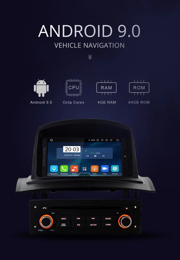 Clearance JDASTON Android 9.0 Car DVD Player For RENAULT Megane Fluence 2 2002-2008 Octa Cores 4G+64G Multimedia GPS Stereo WIFI Radio RDS 0 Clearance JDASTON Android 9.0 Car DVD Player For RENAULT Megane Fluence 2 2002-2008 Octa Cores 4G+64G Multimedia GPS Stereo WIFI Radio RDS 0