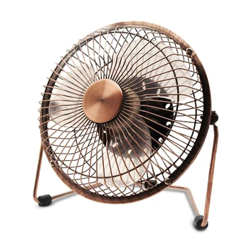 

Copper-Plated 6-Inch USB Small Electric Fan Mini Student Dormitory Bed Bedroom Convenient Office Fan