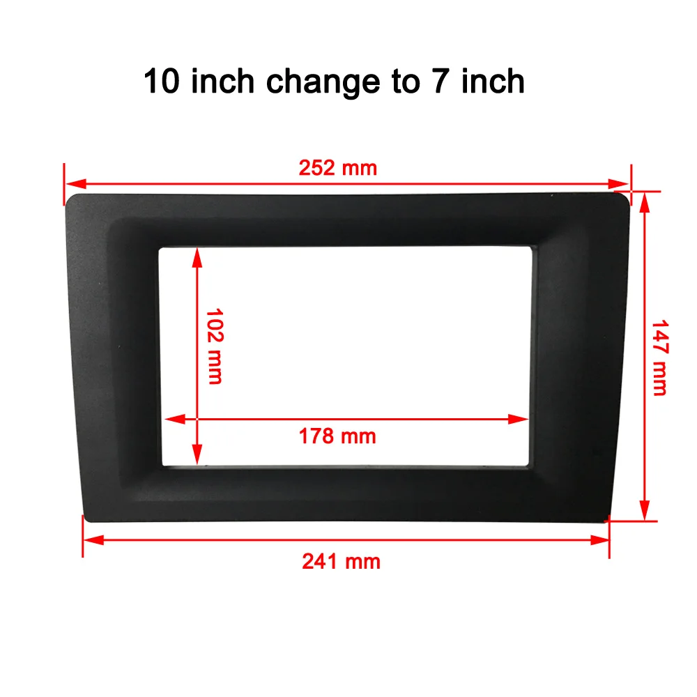 2 din Universal android car radio Fascia 10 inch Frame change to 9 inch 2 Din Car Radio Fascia frame Dash Kit Installation Frame