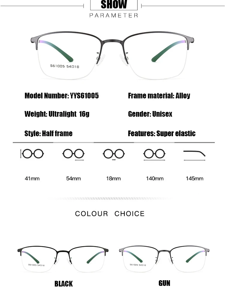 Мужские оправы для очков ПРИ близорукости Половина Мужские очки оправа Модные металлические очки TR90 ноги рецептурная оптика класс очки