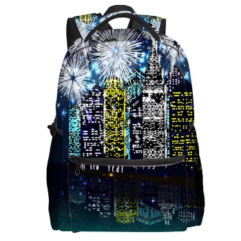 

Phantom Fireworks Backpack College Students Wear Resistance Laptop Backpack Book Bag Casual Sports Bags School Bag