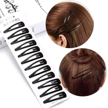 

10PCS Simple Black Hair Clips Women Girls Hairpins BB Clips Barrettes Headbands Hair Styling Tools Accessories