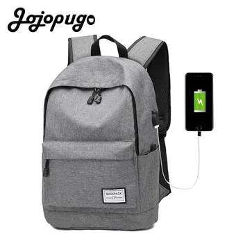 

Jojopugo 2020 Backpack for 15.6 Inch Laptop Men USB Charging Waterproof Laptop Backpack Women Casual Oxford Unisex Business Bag
