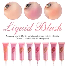 15ml Liquid Blusher Natural Looking Cream Blush Lightweight Blendable Cheek Color Blush Makeup Gift for Girls Women