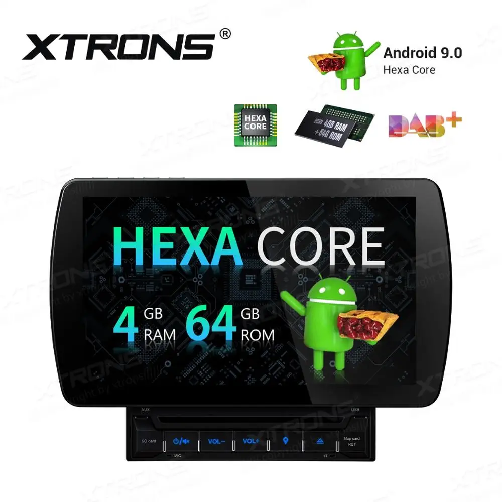 Discount 10.1" Android 9.0 OS 2 Din Car DVD Multimedia Two Din Car Navigation GPS Double Din Car Radio with HDMI Output Function Support 5