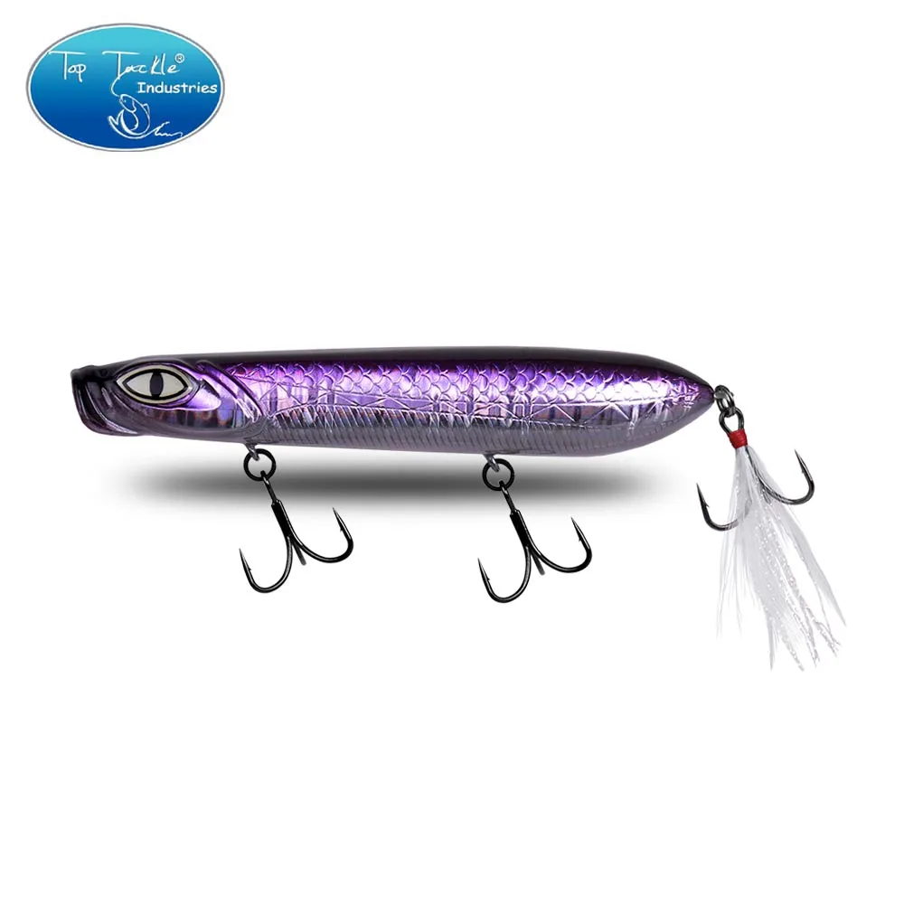 Topwater карандаш пресноводный карандаш светящийся глаз Приманка для рыбалки 100 мм 18 г