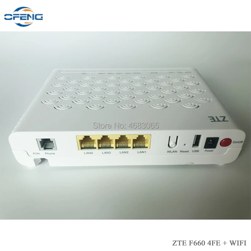 Zte волоконно-оптический модем F660 V5.0 GPON ONU 4FE+ беспроводной Wifi+ USB+ тел, английская прошивка zte zxhn f660 такая же как и F460 ONT