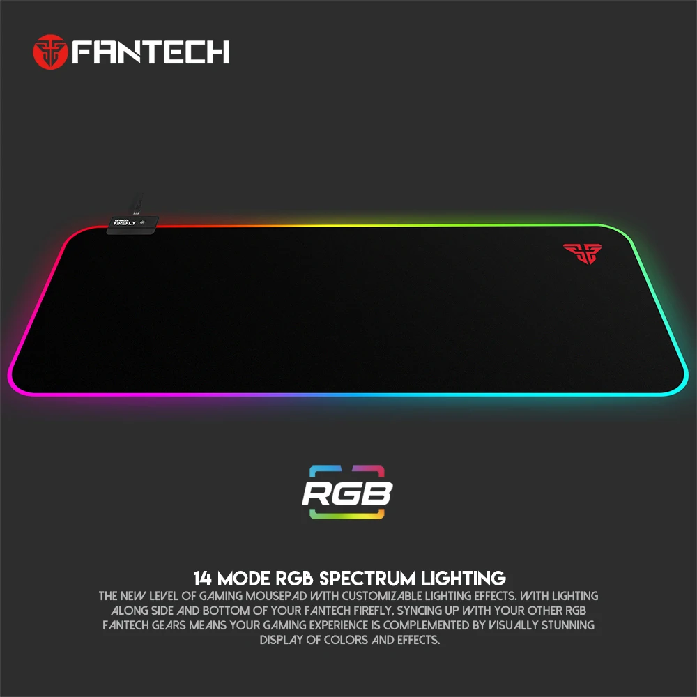 FANTECH MPR800S RGB كبير ماوس الوسادة مهنة كابل يو اس بي ماوس سطح أملس مع  قفل حافة ل FPS LOL الألعاب الفئران الوسادة|Mouse Pads| - AliExpress