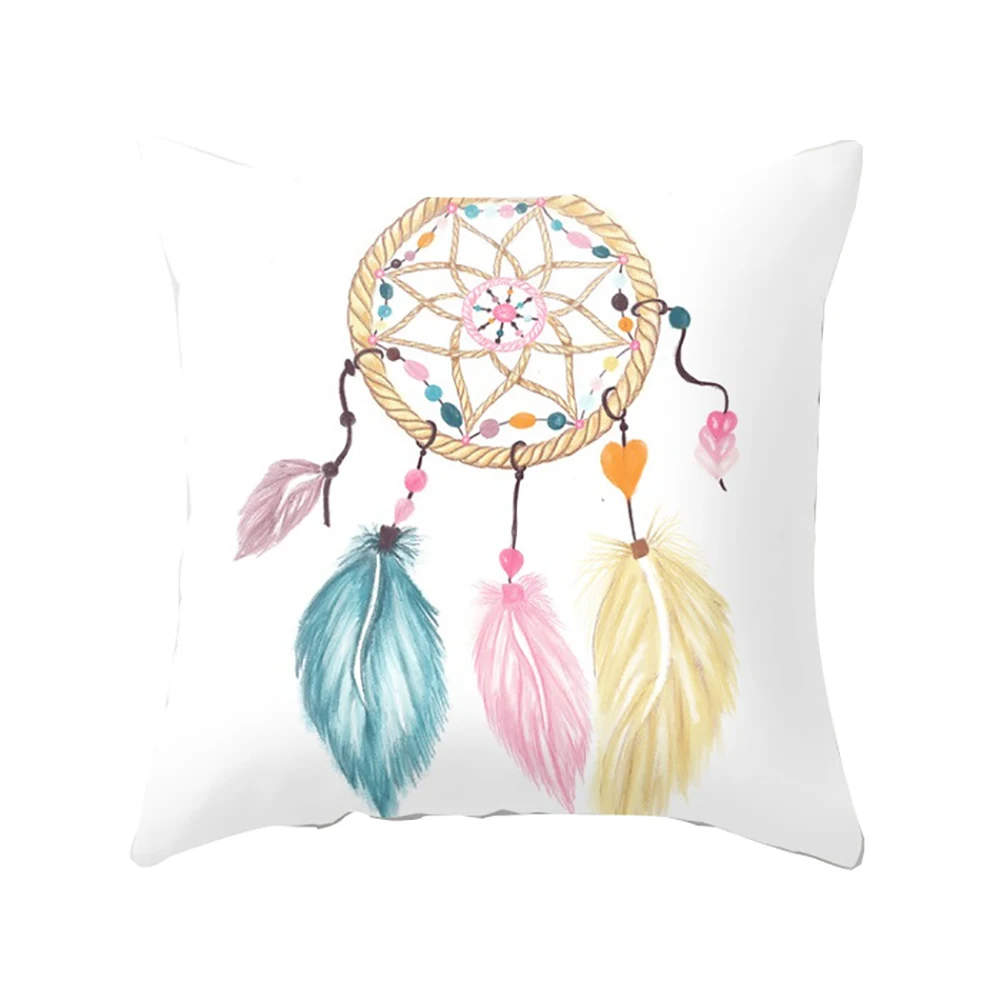Lychee Dreamcatcher Подушка с принтом Чехол 45x45 см красочные полиэфирные Чехлы для подушек для спальни дома офиса