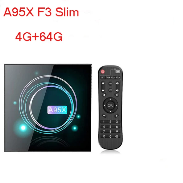 A95X F3 тонкий ТВ-приставка Android 9,0 Amlogic S905X3 4 Гб 64 Гб Wifi 4K 8K 60 кадров в секунду ТВ-приставка Netflix Youtube Smart tv Box A95XF3 - Цвет: 4G 64G