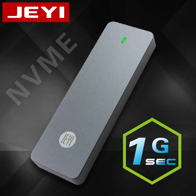 Чехол JEYI i9 GTR NVME алюминиевый корпус для мобильного жесткого диска TYPE C3.1 RTL9210 m. 2 USB3.1