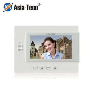 

Video Door Phone Doorbell Wired Video Intercom System 7-inch Color Monitor and HD Camera with Door Release Touch Button
