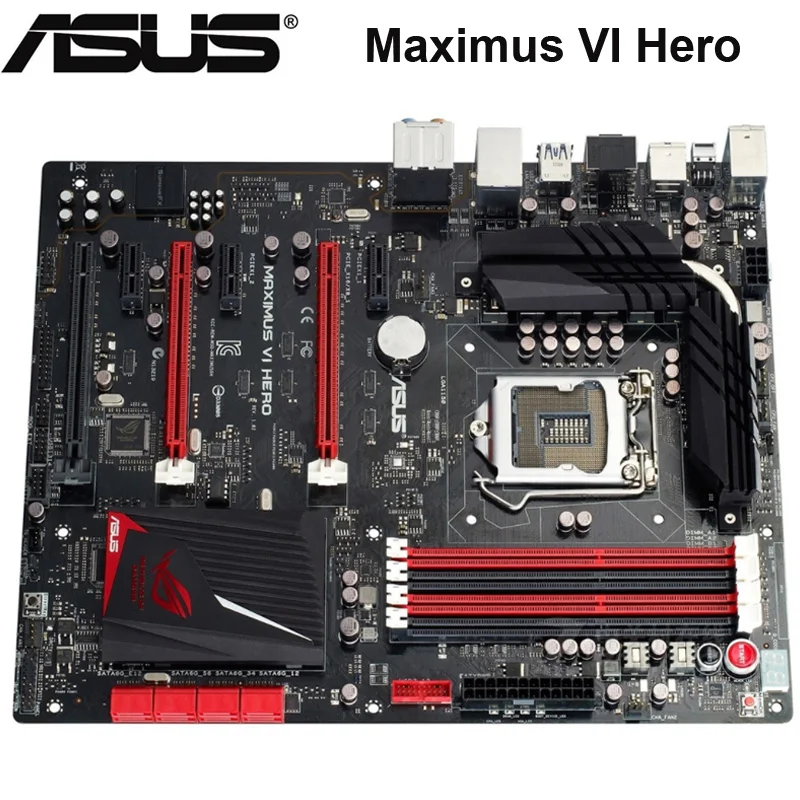 Asus Maximus VI Hero Motherbaord Intel Z87 LGA 1150 DDR3 32 Гб PCI E 3 0 USB3.0 Настольный материнская плата