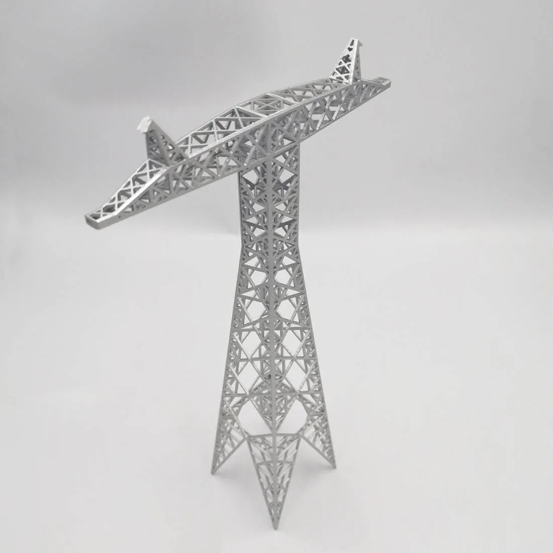 27,3x6,1x6,1 см песочный стол мощность башня модель башня передачи Т-образная прямая башня высокого напряжения башня-серебристо-серый