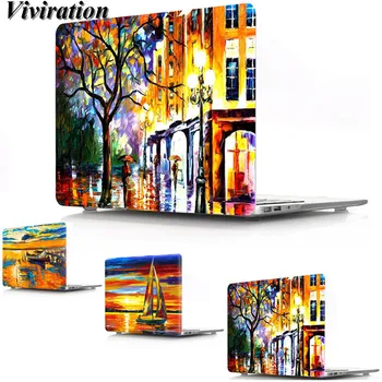 

For Macbook Air 11 A1370 A1465 Hot Afremov Oil Painting Series Prints Protective Cover For Mac book Retina 12 13 15 A1398 Case