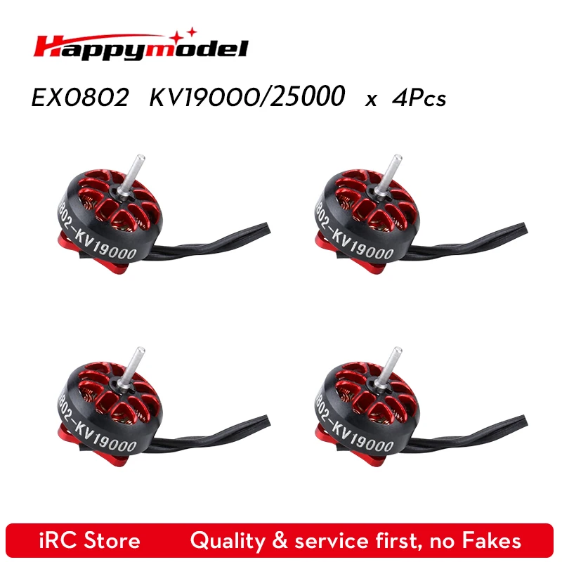 HappyModel New EX0802 KV19000/25000 бесщеточный двигатель для Mobula 6 7 HD 65-85 мм Whoop Fpv Дрон 1-2S Crazybee F4