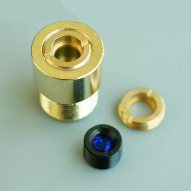 

Marking prism fixing and focusing assembly / laser focusing lens group