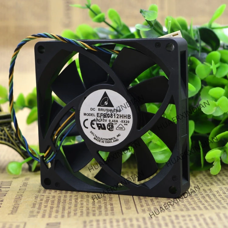 

Original NEW 8015 EFB0812HHB 12V 0.4A 4 wires pwm 8 Motor protection cooling Fan